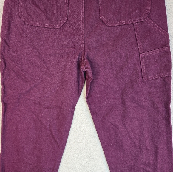 BP. + Wildfang Womens Jeans Sz 8 Purple Denim Utility Cargo Slight Barrel Leg - Picture 9 of 11